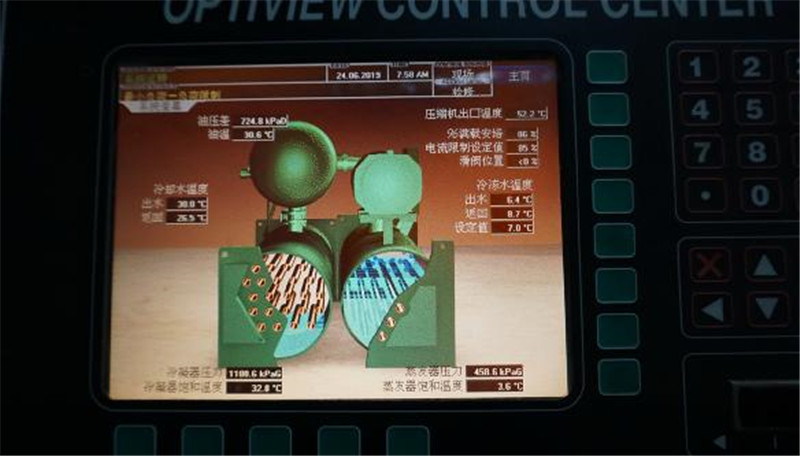 本工程完工后空調主機制冷效果